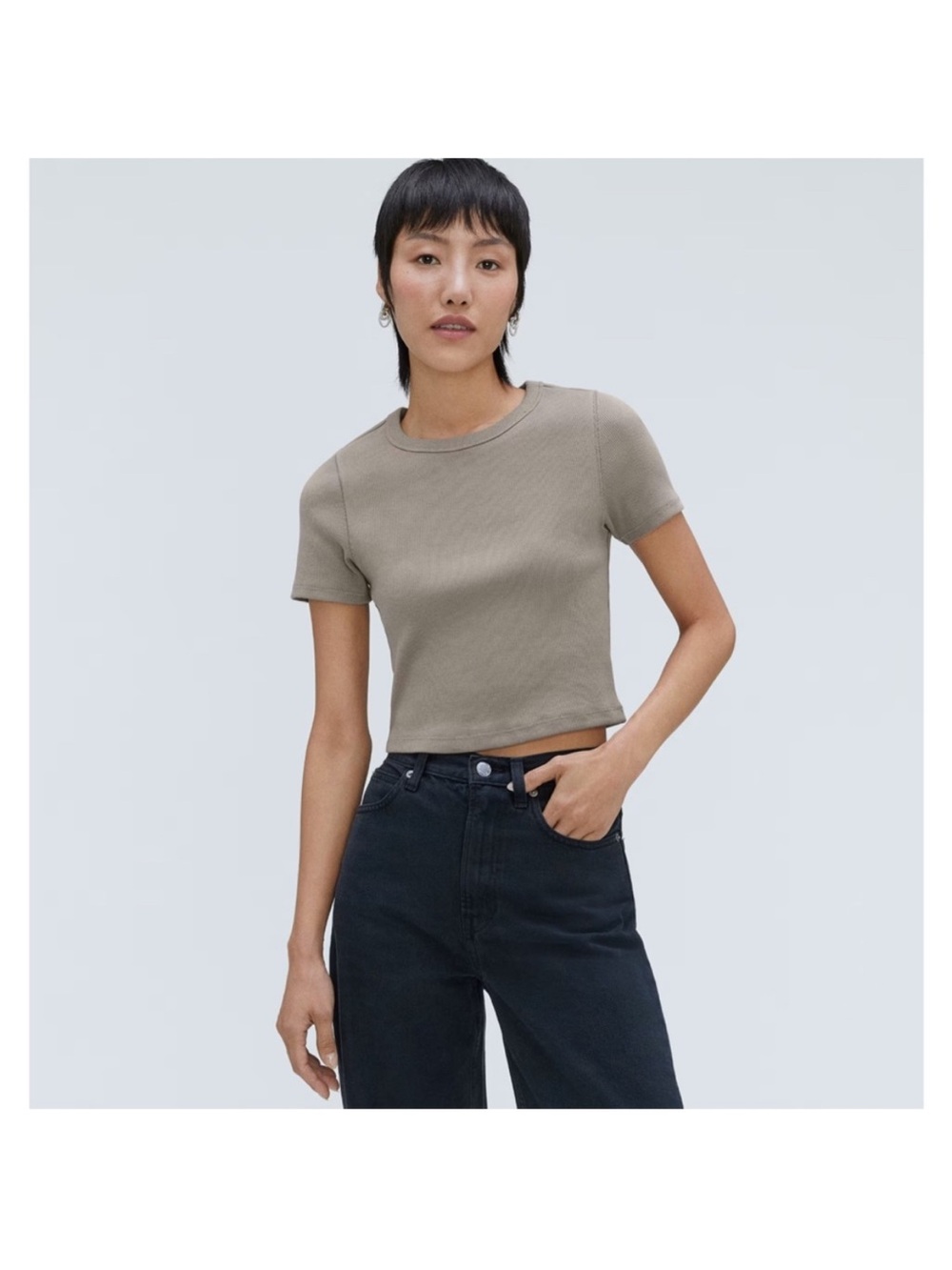Everlane Ribbed Baby Tee